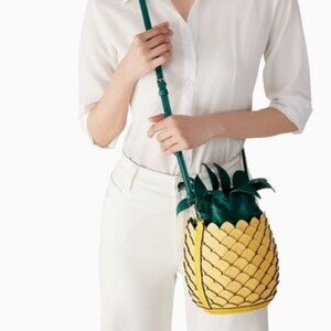 Kate Space Pineapple Crossbody Leather Purse